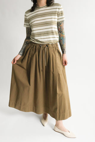 Linen Baby Tee in Military Multi