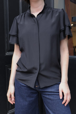 Silk Arcadia Top in Black
