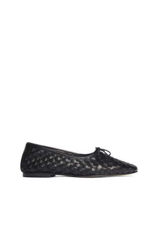 Jada Square Toe Ballet Flat in Black