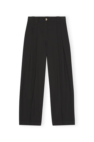 Drapey Melange Pant in Black