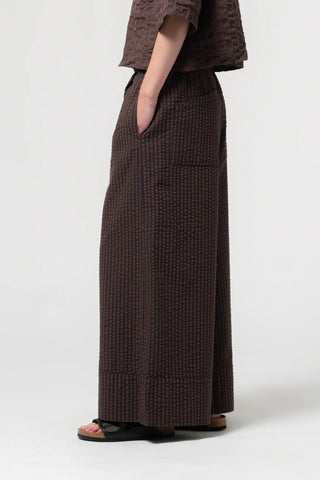 Culotte Pant in Coffee/Navy