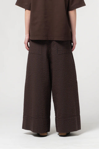 Culotte Pant in Coffee/Navy
