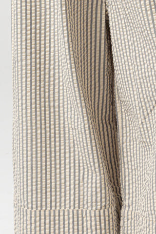 Culotte Pant in Iron/Off White