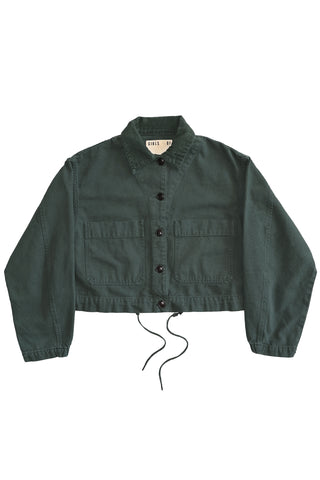 Canvas Woopsy Jacket in Forest Green