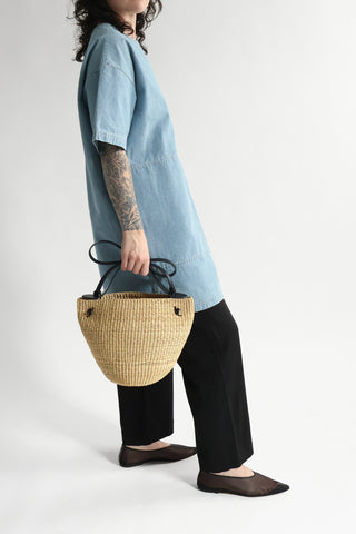 N.42 Bell Medium Bag in Natural