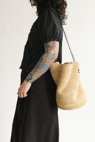 N.37 Froissé Bag in Natural