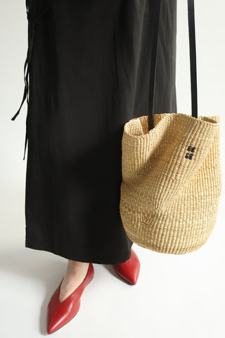 N.37 Froissé Bag in Natural