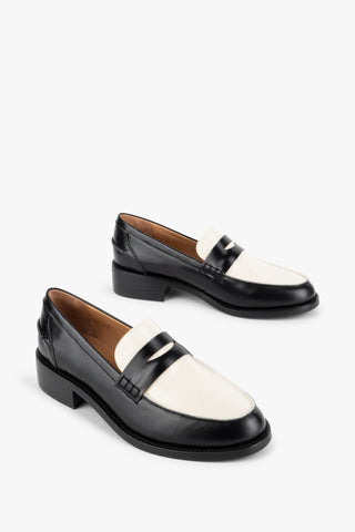 Next Door Loafer in Black and White