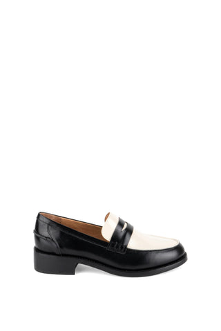Next Door Loafer in Black and White
