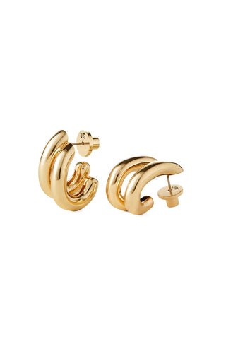 Florence Earrings in High Polish Gold