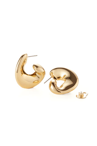 Small Gigi Hoops in Gold