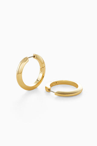 Toni Hinged Hoops in Gold