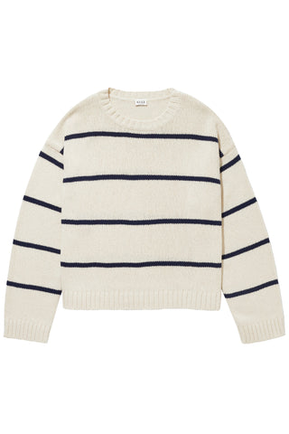 Lena Sweater in Cream/Navy