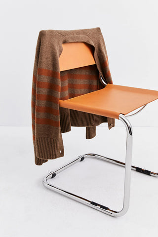 The Raffa Cardigan in Coffee/Copper