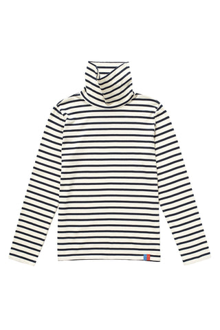 The Turtleneck in Cream/Navy
