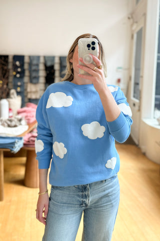 The Oversized Cloud Sweatshirt in Azzurro