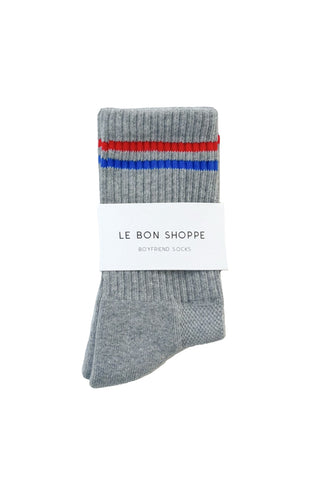 Boyfriend Socks in True Grey