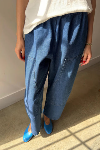 Gardener's Pants in Blue Denim