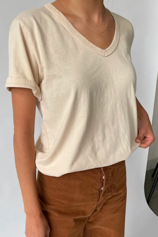 Organic Cotton La Vie Tee in Horchata
