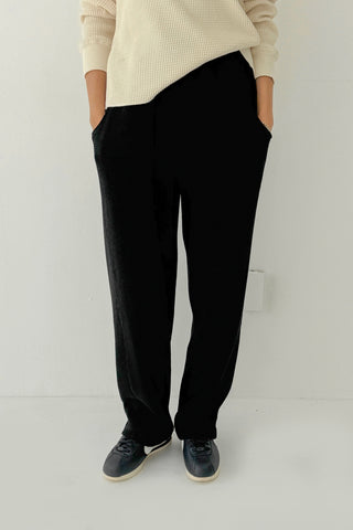 Waffle Lo Pants in True Black