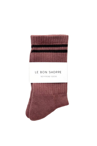 Boyfriend Socks in Clay