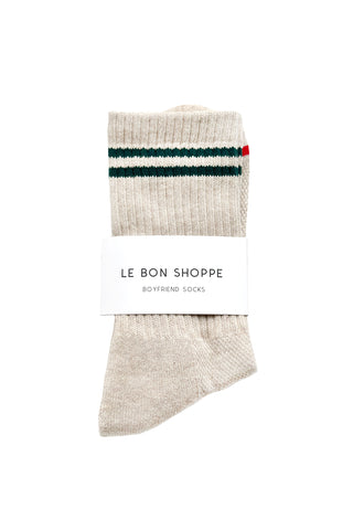 Boyfriend Socks in Oatmeal