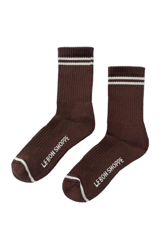 Boyfriend Socks in Wood