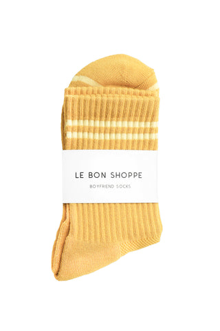 Boyfriend Socks in Butter