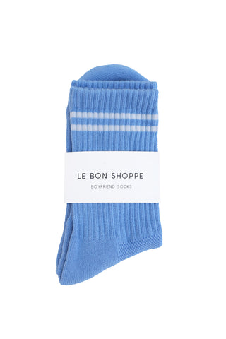 Boyfriend Socks in French Blue