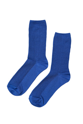 Crisp Step Socks in Blue