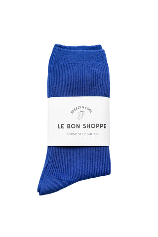 Crisp Step Socks in Blue