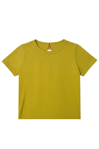 Little Boy Tee in Golden Olive