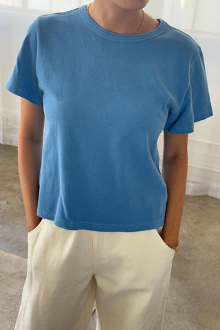 Little Boy Tee in Yacht Blue