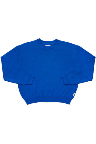Milo Cotton Sweater in Cobalt