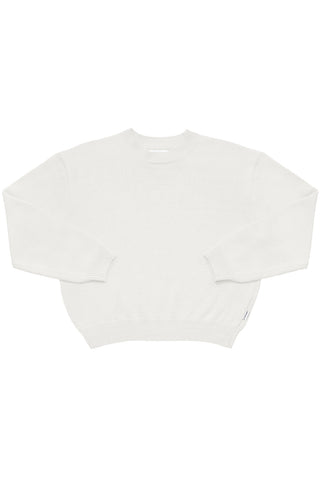 Milo Cotton Sweater in Clean White