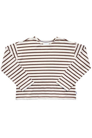 Sailor Top in Coffee Stripe