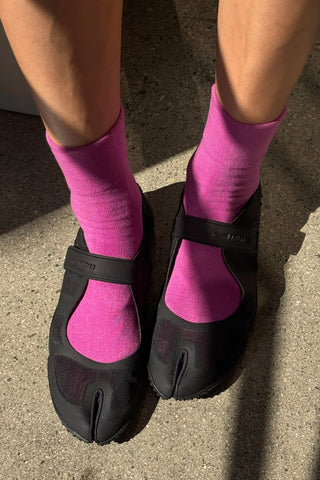 Sneaker Socks in Azalea