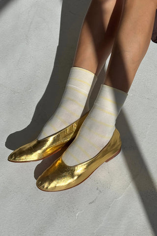 Wally Socks in Lemon