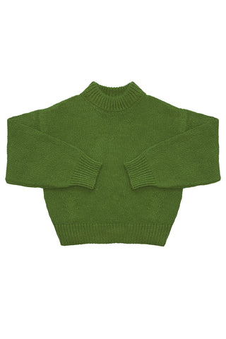 Zoe Cotton Sweater in Avocado