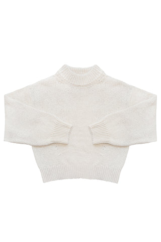 Zoe Cotton Sweater in Naturel