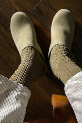 Her Socks in Pesto