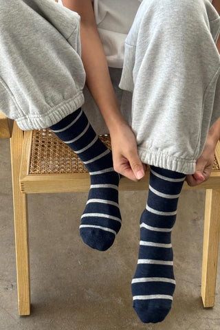 Wally Socks - Marine Stripe