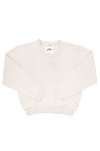 Gabby Cotton Sweater in Naturel