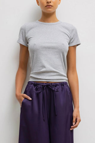 Kelly Slim Fit Tee in Heather Grey