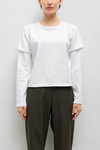 Margo Layered Long Sleeve in White
