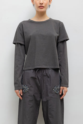 Margo Layered Long Sleeve in Slate