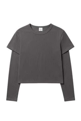 Margo Layered Long Sleeve in Slate