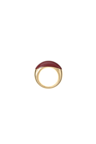 Beatrice Ring in Gold with Red Mookiate