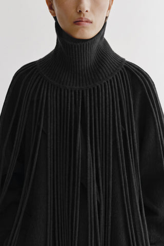 Adrenne Poncho in Black