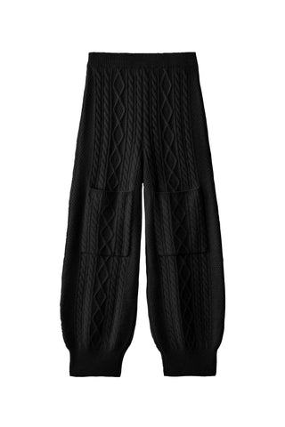 Bryndis Knit Trousers in Black